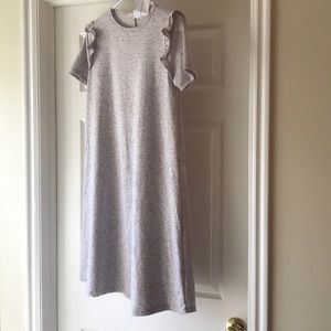 Stevie Hender Ruffle Shoulder Dress